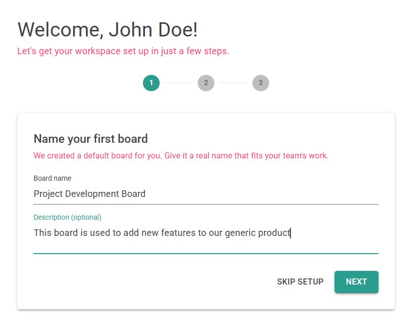 Onboarding wizard